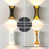 LED Spiral Double-Head Outdoor Wall Lamp, Waterproof Up/Down Light for Courtyard or Balcony