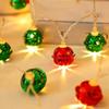 Christmas Bell String Lights Waterproof LED Flexible Christmas Decorations Holiday Fairy Lights Bell Garlands For Table