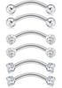 Versatile Piercing Jewelry Set: Nose Rings, Lip Studs, Tongue Rings