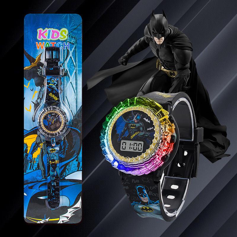 Childrens Cartoon Led Watch With Iron Man Batman Frozen Hello Kitty Design For School Students