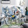 Mobile Suit Gundam Epic Battle Blanket, Warm Throw for Living Room, Great Gift for Gundam Lovers.chl