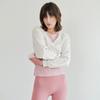 HUIT Terry V-Neck Long Sleeve T-Shirt Htwtl2I08T