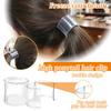 Damen Haarnadel Anti-Rutsch Kammzähne Hoher Pferdeschwanz Haarspange Schnallen-Design Transparent