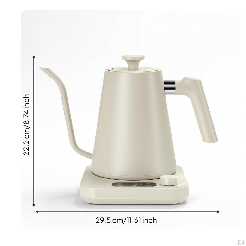 Electric Gooseneck Kettle Temperature Control 1200W Appliance for