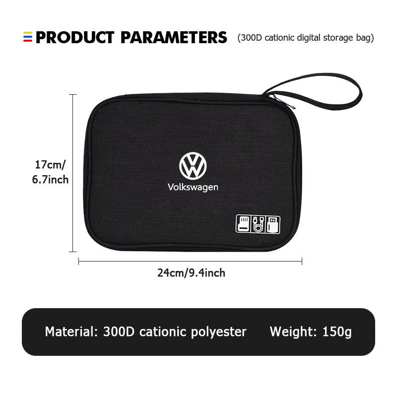 Hub Caps For Volkswagen VW Car Storage Bag Portable Handbag Organizer Pouch Case Scirocco Passat Polo B5 B6 B7 CC Tiguan Sharan