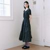 Thursday Island Women Flower Puff Sleeve Long Dress T264mop250w
