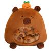 Cute Capybara Cartoon Shark Bag Snack Stuffed Animals Containing 6 Dolls Small