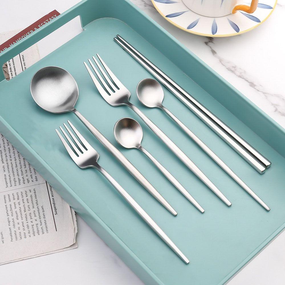 

Tableware Stirring Spoon 304 Stainless Steel Dessert Spoon Simple Teaspoon Kids