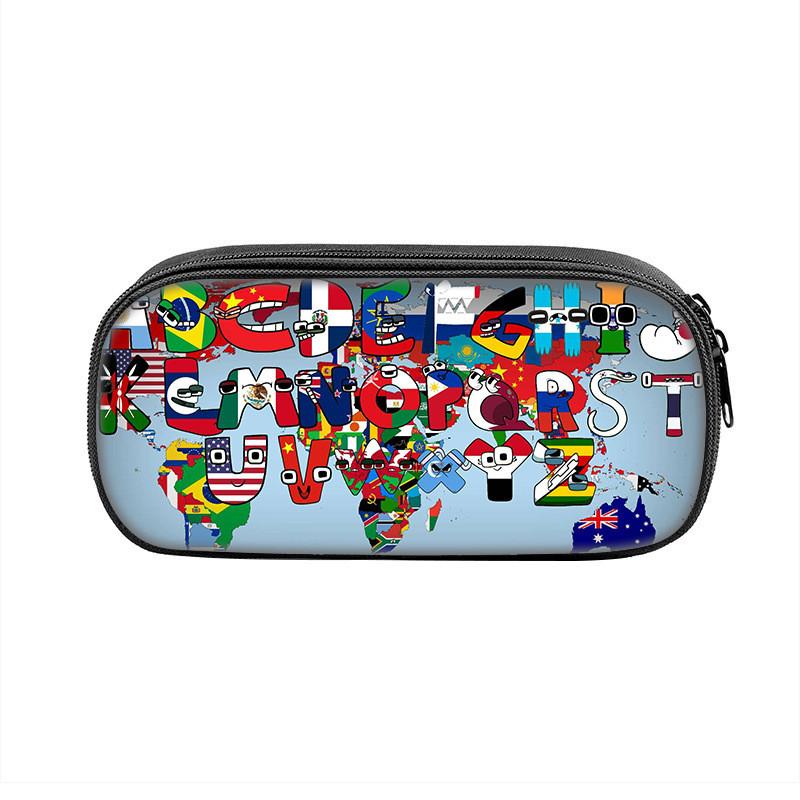 Lore Alphabet Pen Bag With Zipper For Kids And Teens Organization School