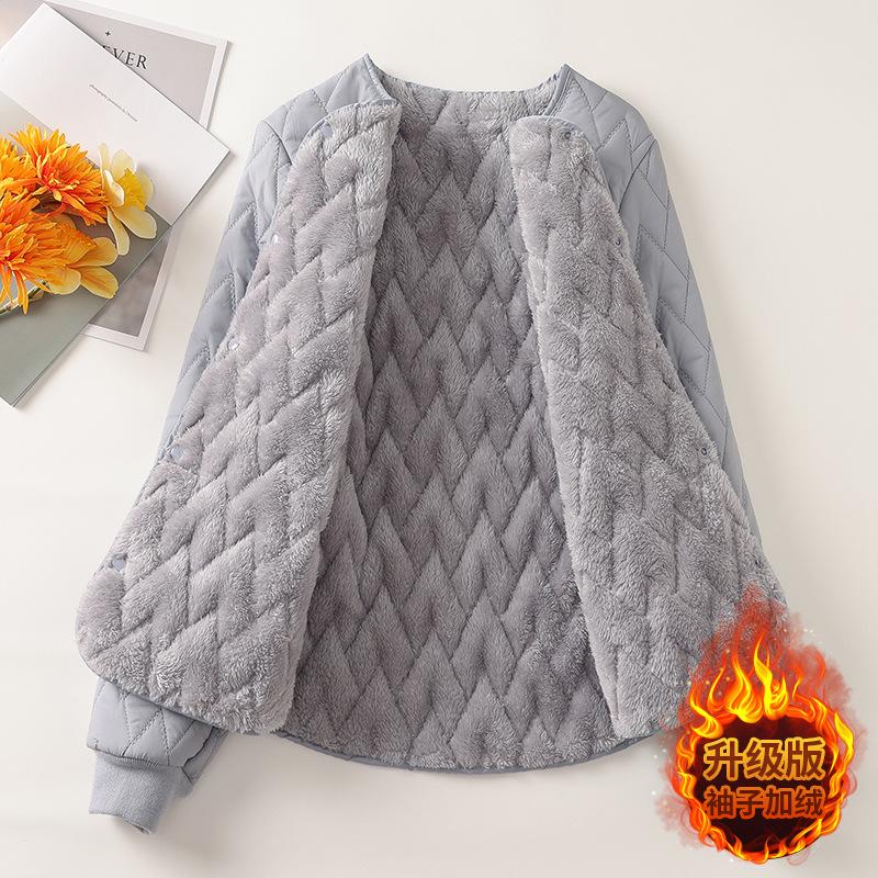 

утепленная подкладка, хлопковая одежда для женщин, короткие модели, новые зимние низы, маленькие хлопковые куртки, легкая пуховая хлопковая одежда. XL115-125 светло-синий