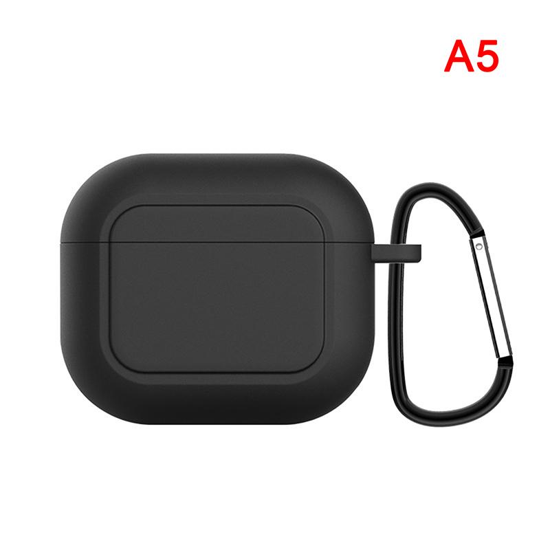 

Новейший чехол для Airpods 3 Мягкие силиконовые чехлы Противоударные чехлы для наушников чёрный