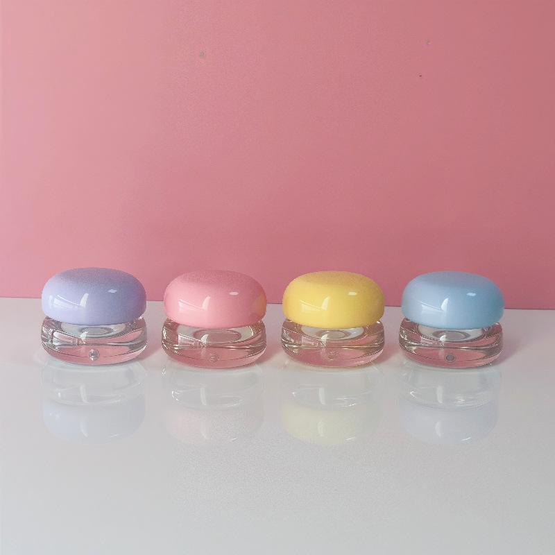 5Pcs 5g Empty Plastic Lip Scrub Jars With Cover Balm Mask Skin Care Container Cute Blush Jar Cosmetic Jars Travel Container