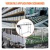 Belt Conveyor, 59 X 7.8 Inch Conveyor Table, Heavy Duty Stainless Steel Motorized Belt Conveyor for Inkjet Coding Applications Powered PVC Belt