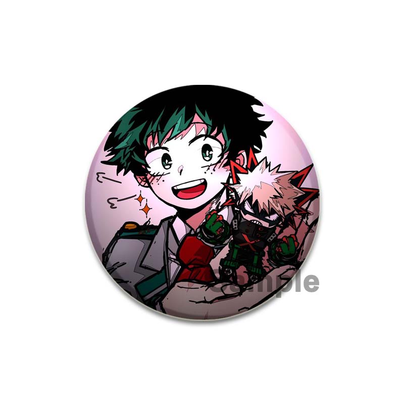 

32/44/58 мм Аніме Фігурка Ізуку Мідорія Кругла Брошка Одяг Лацкан Шпилька Сувенір М які Кнопки Шпильки Мій Герой Академії Значок 32mm