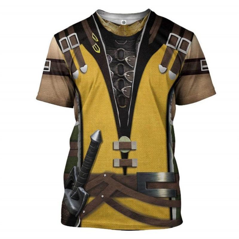 Male Historical Figure's 3D Personalized Printed Clothing Short Sleeved 3D T-shirt