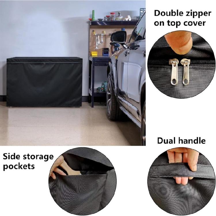 Dustproof Freezer Cover for 14-16 Cubic Feet Chest Freezer Waterproof Ventilation Design Outdoor Protective Cover