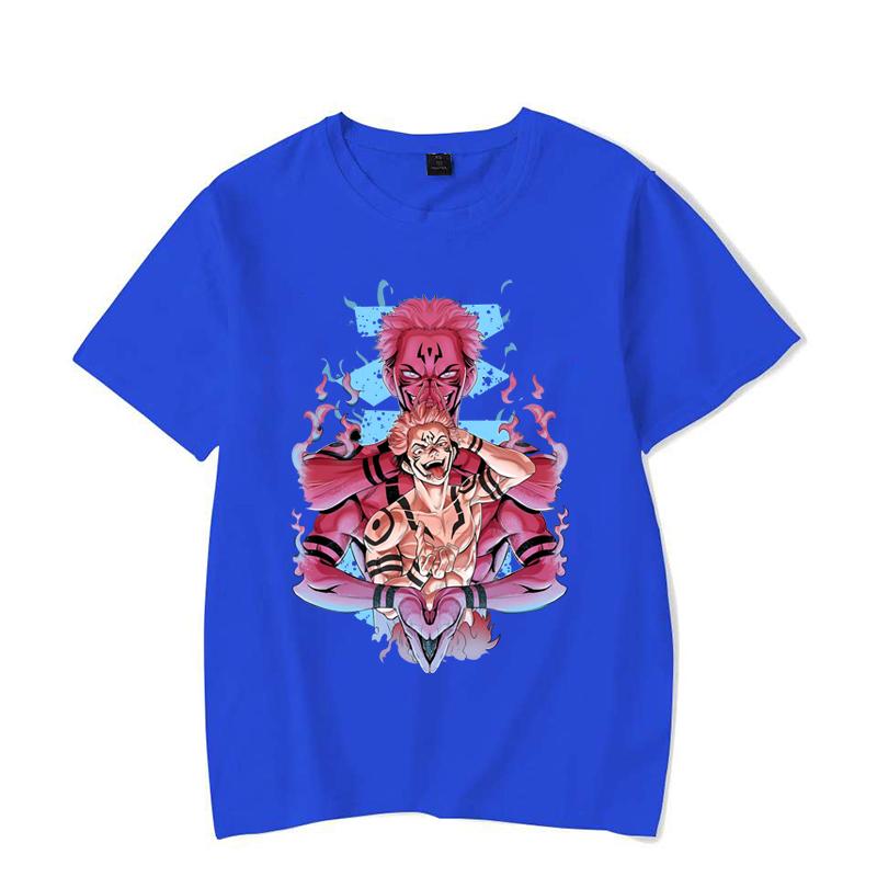 New Anime Ryomen Sukuna Print T-shirt Women's Men's Fashion Casual Summer Unisex Anime Short Sleeve Shirts Tee