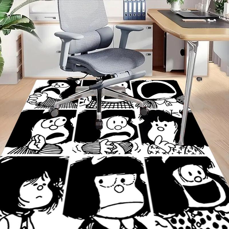 1PC Mafalda Extra Large Non Slip Floor carpet, Office, family, bedroom Large Area Rug Indoor Rugs, Vibrant Colors