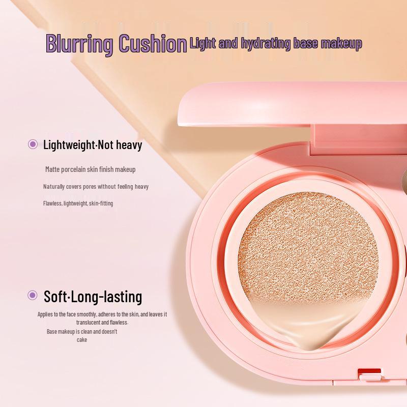 Yuli Yula Soft Focus Waterproof 3-Color Concealer Cushion: Non-Caking, Breathable, Long-Lasting Makeup with Contouring.