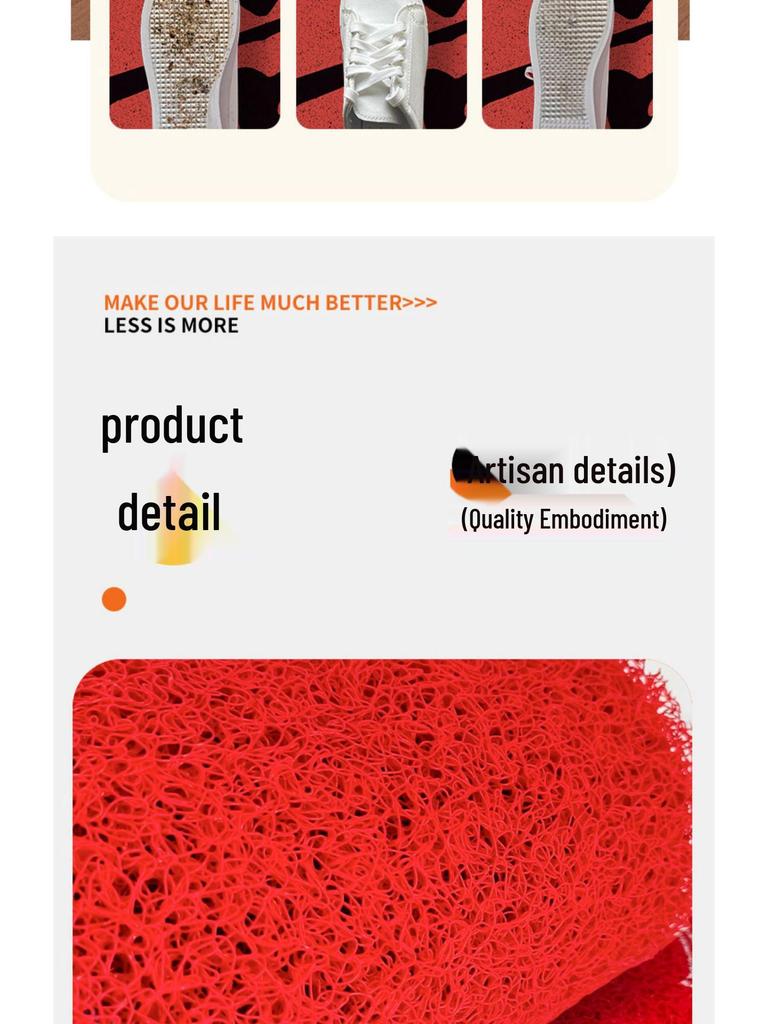 Double Happiness Red Wedding Mat: Wear-Resistant, Dirt-Resistant, Cuttable, Anti-Slip Doormat