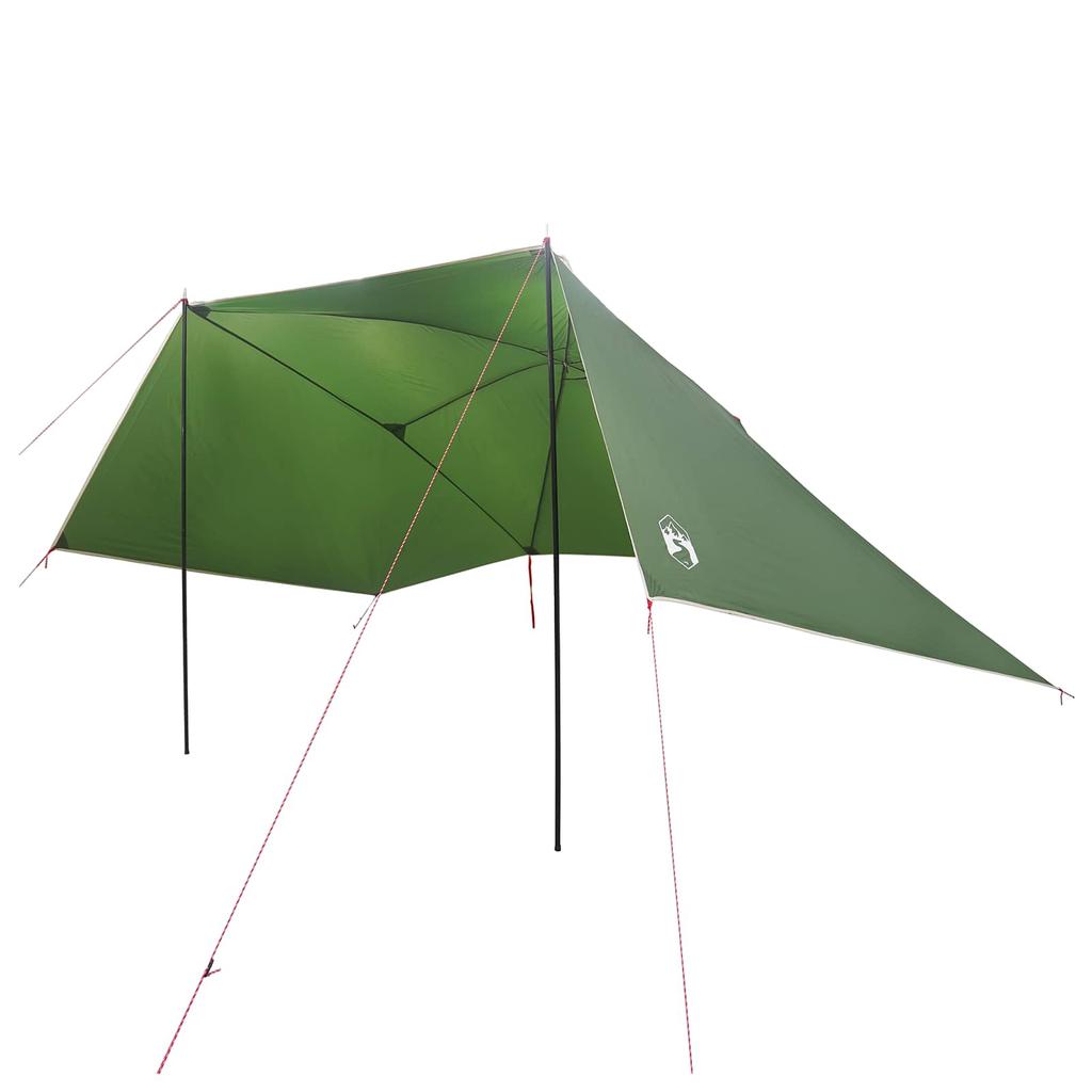 Car Canopy with Roof Green 308 X 215 X 220 Cm Polyester and Steel
