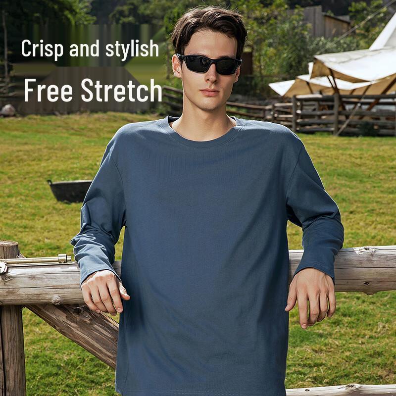 Jeep Men's American Style Long Sleeve Printed T-Shirt