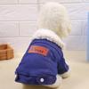 Windproof Dog Jumpsuit with Thick Fleece Liners Dog Winter Warm Padded Jackets