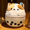 Collectible Plush Toy Milk Tea Cat With Short Plush Filling For Children Gift