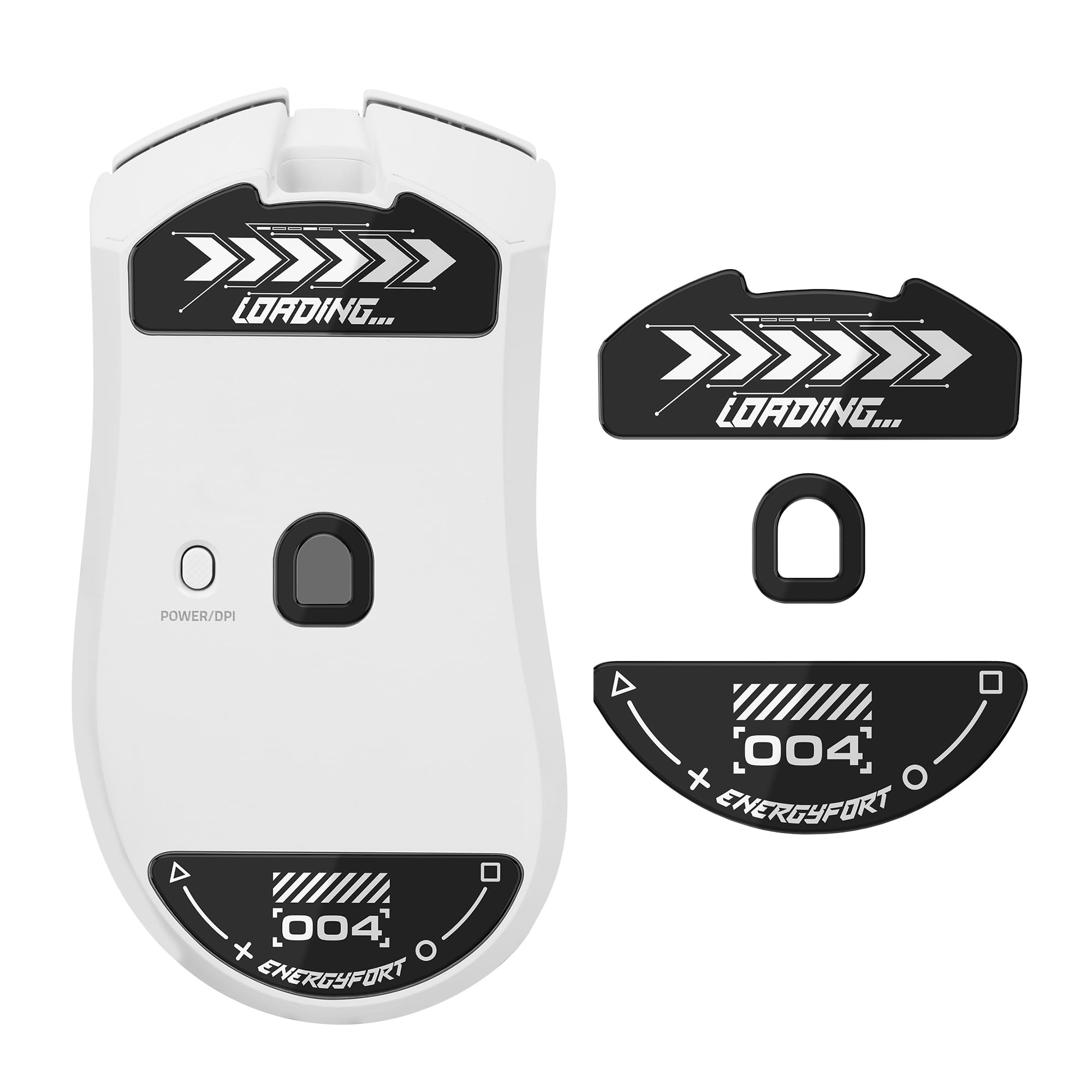 

BRIMFORD Glass Mouse Feet for Razer DeathAdder V4 Pro Gaming Mouse, Durable, Ultra-Low Friction, and Durable Glass Mouse Feet (Black)