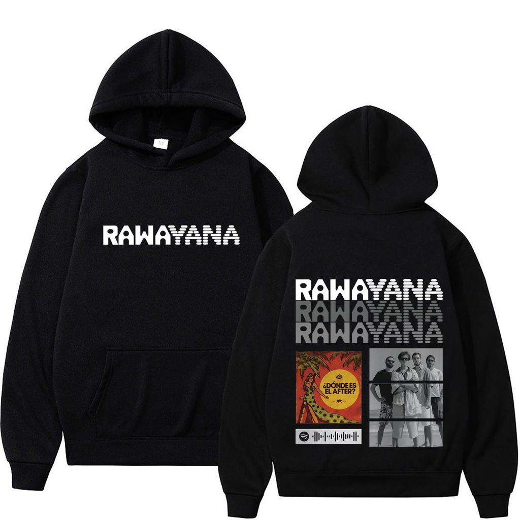 Rawayana ¿Donde Es El After? Tour 2026 Print Print Hoodie Men Women Fashion Pullover Long Sleeves Loose Gothic Punk Sweatshirts
