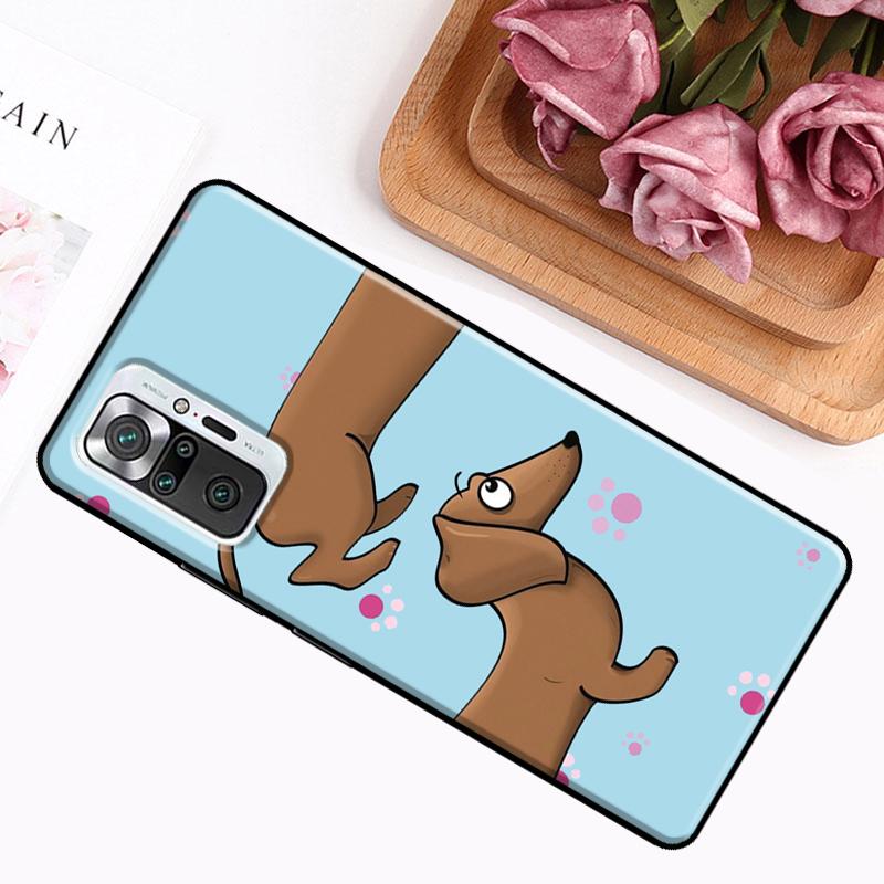 Dachshund Teckel Dackel Dog Phone Case For Xiaomi Redmi Note 11 Pro Redmi Note 10 Pro 9 8 Note 10S 9S 9A 9C 9T Cover