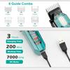 New VGR 900 T-shaped Blade Hair Clipper Transparent Body Electric Professional Men's Hair Clipper LED Intelligent Digital Carving Electric Thruster