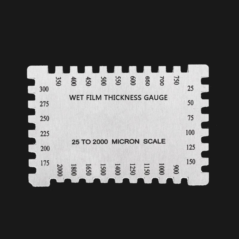 Stainless Steel Hexagonal Wet Film Comb Paint Thickness Gauge Meter for Architectural Coatings Measure Range 25-3000um
