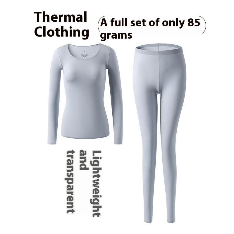 Thermounterwäsche Damen Herbstkleidung und Hosen Set Winter Feuchtigkeitsspendende Kleidung Ultradünne Schönheitskleidung Unterhemd