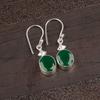 Green Onyx Gemstone 925 Stamped Silver Jewelry Handmade Earrings 1.30" For Women EE-6-16