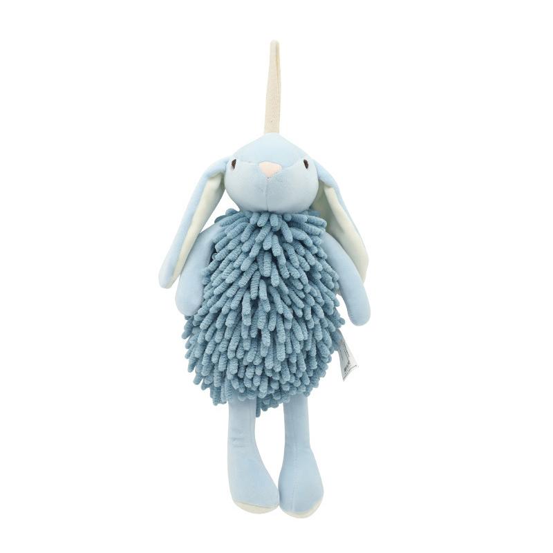 

Cute Bunny Fuzzy Ball Hand Towels Super Absorbent Chenille Rabbit Hand Towel Quick Dry Microfiber Hand Drying Puff синій