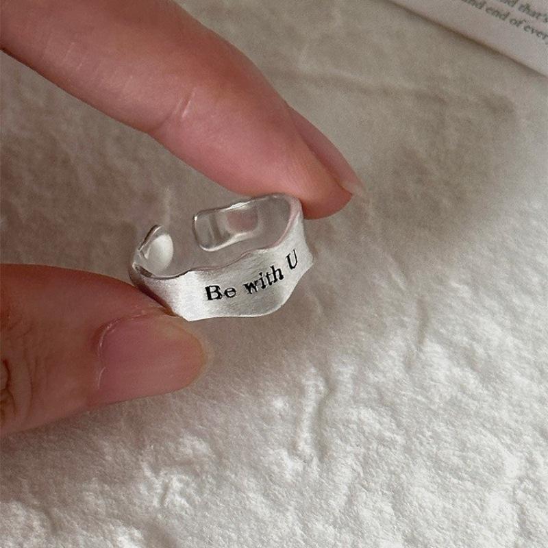 Women s Versatile Frosted Open Adjustable Wave Ring - Simple, Chic, High-End Feel Adjustable Open