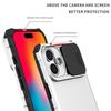 For iPhone 16 Case Camera Slider PC + TPU Phone Cover with Kickstand