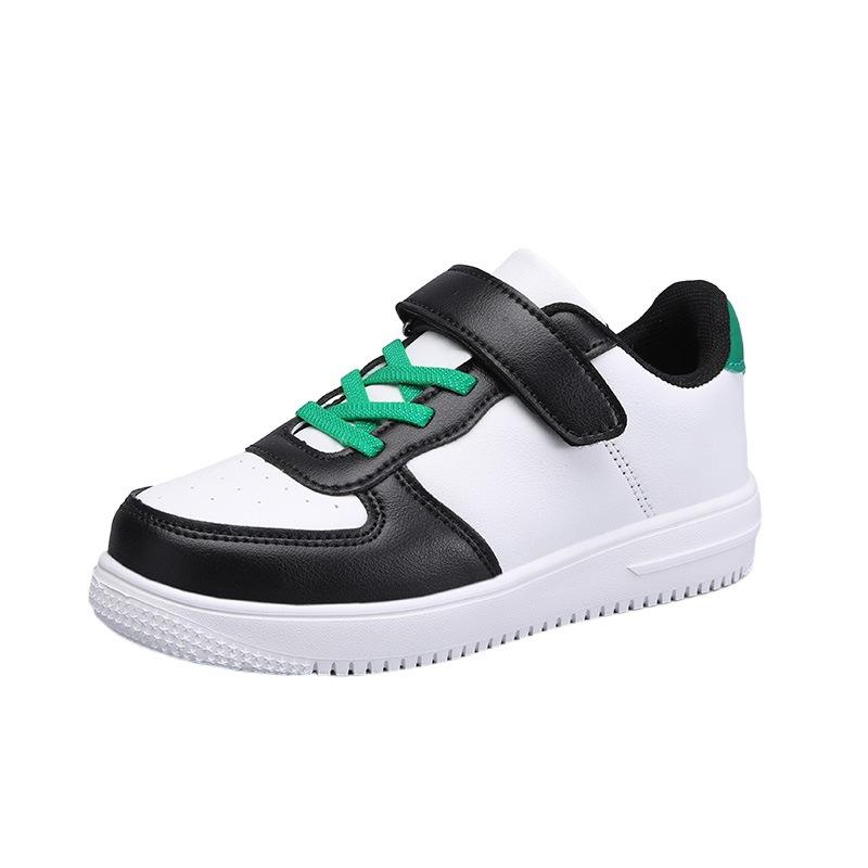 Classmates Children's Board Shoes Students Little White Shoes Four Seasons Boys and Girls Leather School Performance White Soft-soled Sneakers