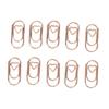 300pcs Electroplated Finish Rose Gold Paper Clips Anti Slip Design Decorative Paperclips  DIY Crafts