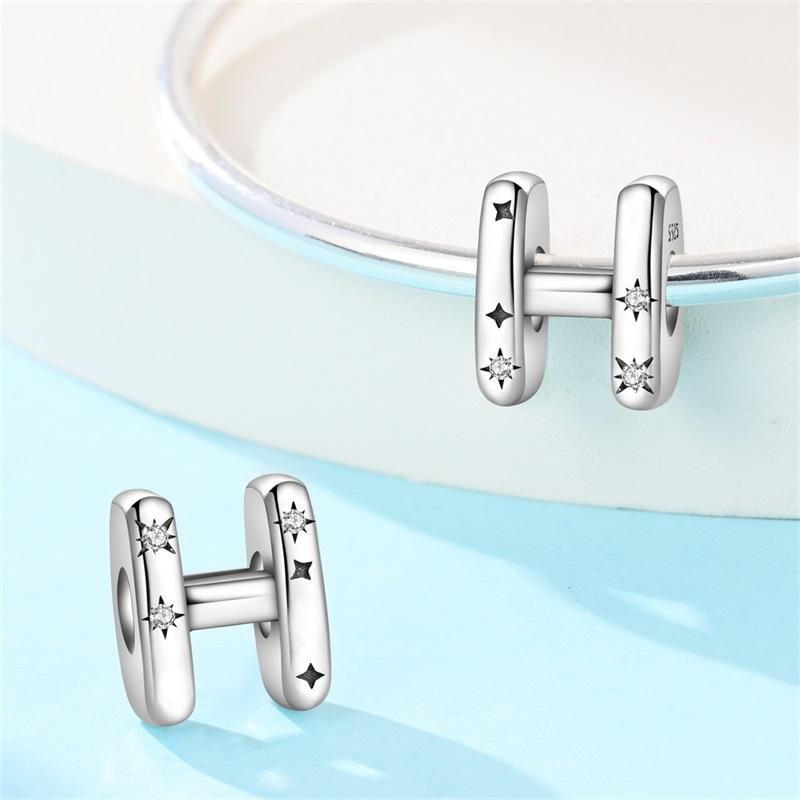 Copper 26 Letter A-Z Alphabet Charm Fine Beads Fit Original Charms Copper Bracelet Diy Fine Jewelry For Women Gifts Making