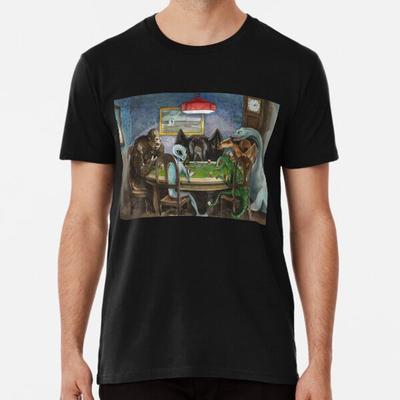 Kryptiden spielen Poker Premium T-Shirt S bis 5XL Hergestellt in AU/USA T-Shirt