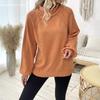 A New Autumn and Winter Sweater for Women, A Straight-leg Floral Semi-high Neck Princess Sleeve Pullover