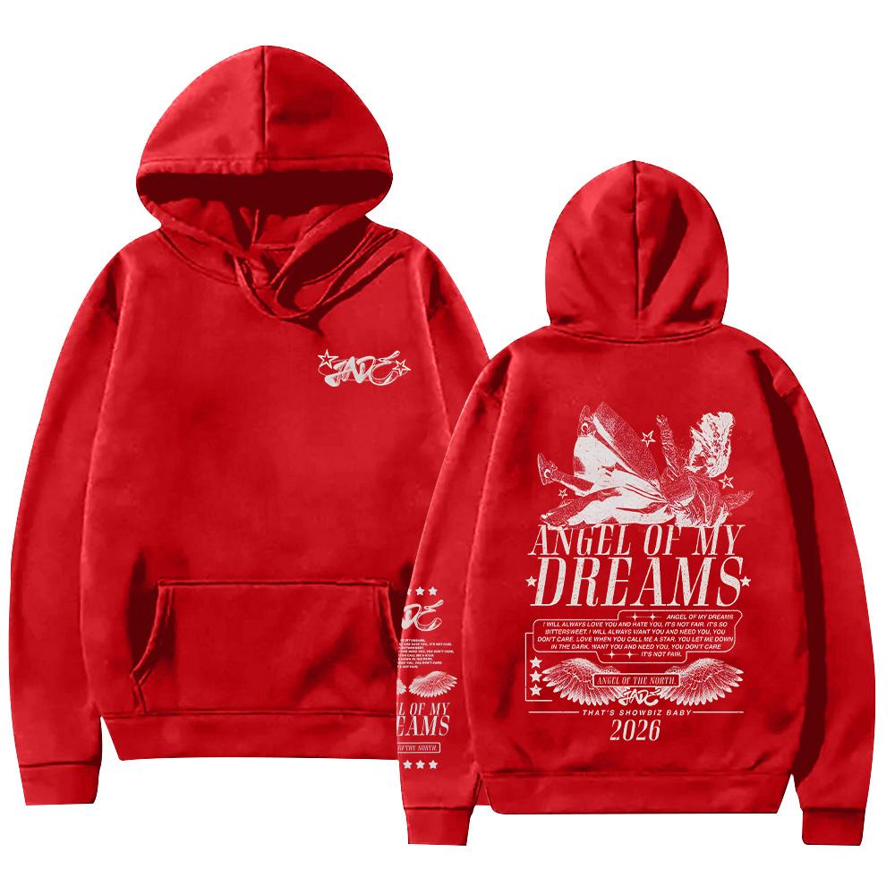 Angel of My Dreams 2026 Hoodie Jade Thirlwal Merch Clothing Fashion Hip Hop Casual Fleece Sweatshirts Unisex Y2K Hoody