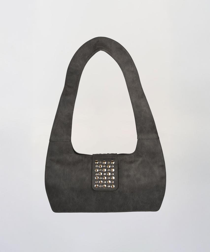 Yujeong Rivet Hobo Bag (Charcoal)