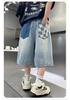 American Style Trendy Denim Shorts for Boys In Summer, Lightweight Five Quarter Pants, 2026 New Mid To Large Size Children's Handsome Pants