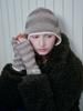 Olinkeompeulliteu Moiré Wave Earflap Beanie (Brown)