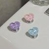 2pcs Heart Shaped Bathroom Water Tank Buttons Nail Protector Toilet Pusher  Water Tank