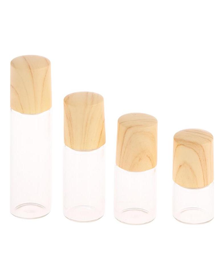 1/2/3/5 ml Roll-on-Flasche, nachfüllbar, leere Parfümfläschchen aus Glas mit ätherischen Ölen