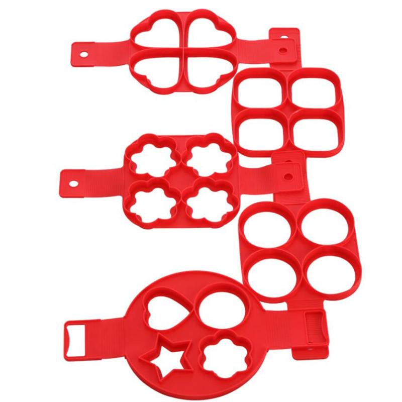 Kitchen Pancake Mold Fried Egg Maker Mold Non-stick Pancake Maker Silicone Baking Omelette Mould Kitchen Tool